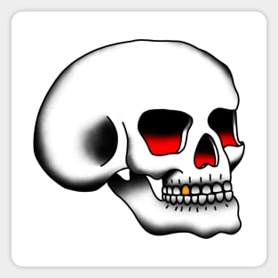 Traditional tattoo skull design Magnet